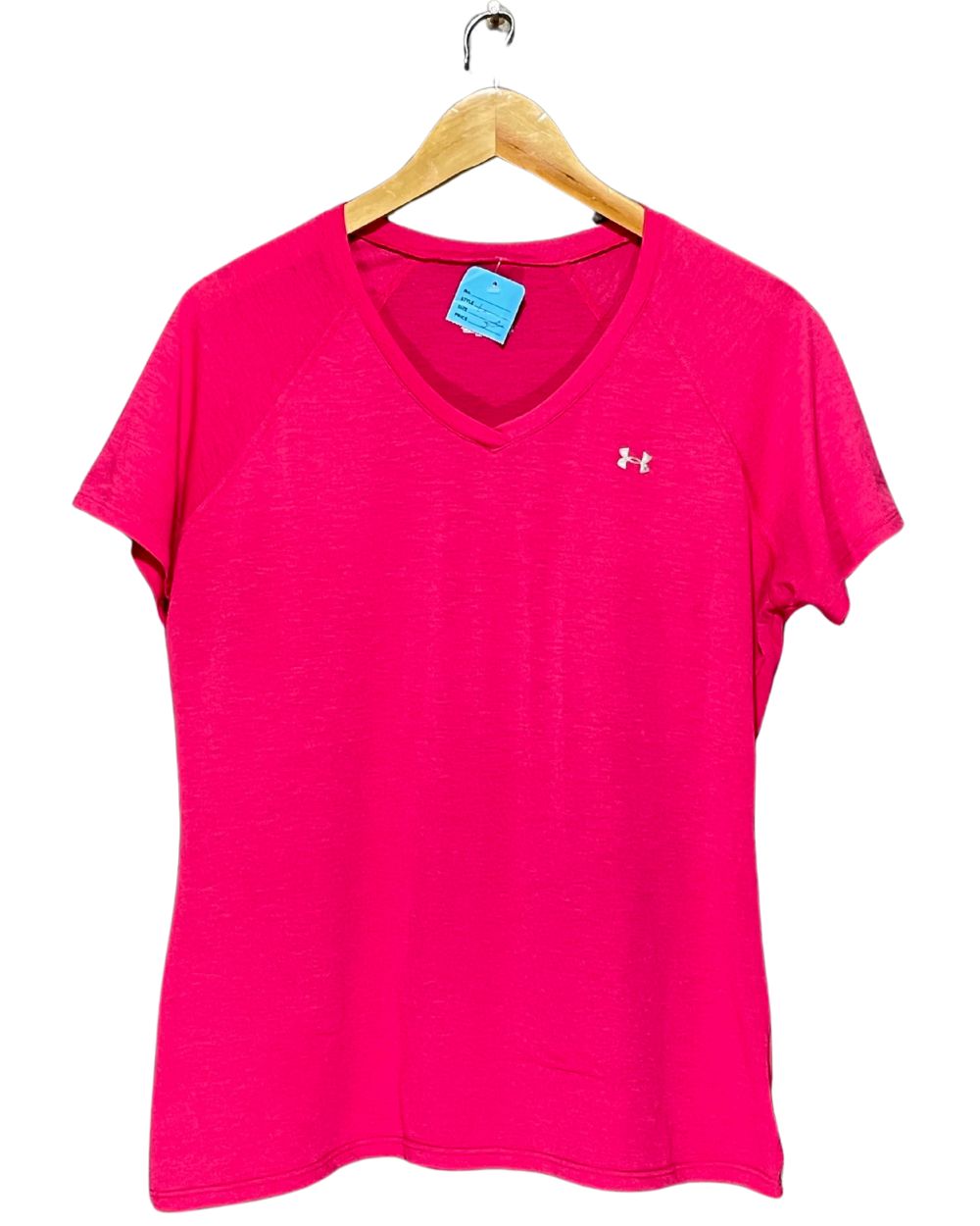 Under Armour Pink Sport T Shirt For Women Large | ThriftHub.pk
