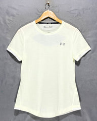 Under Armour White Sport T Shirt For Women M | ThriftHub.pk