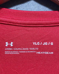 Under Armour Red Sport T Shirt For Women XL | ThriftHub.pk