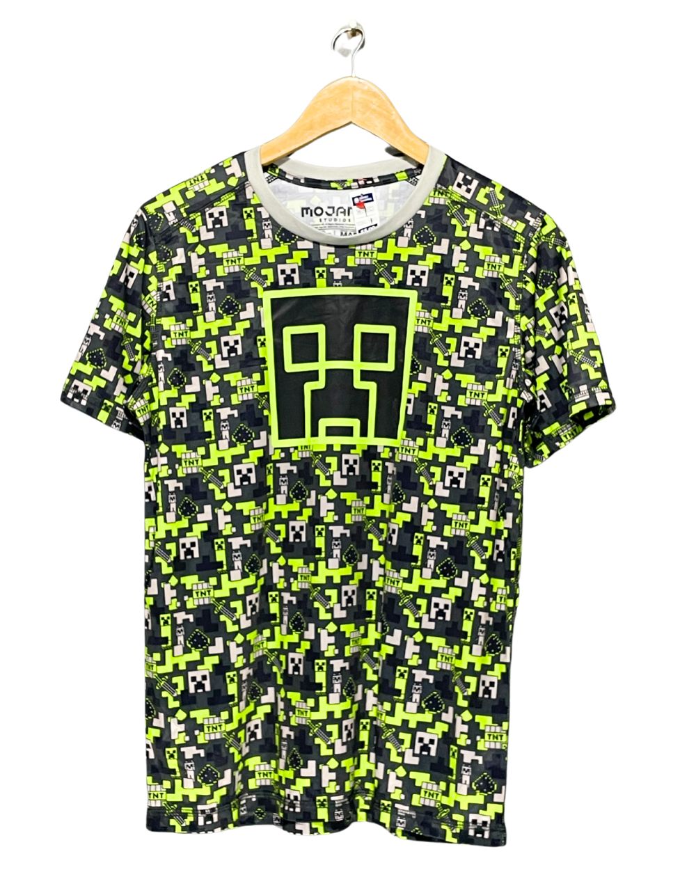 Mojang Green Sport T Shirt For Men XL | ThriftHub.pk