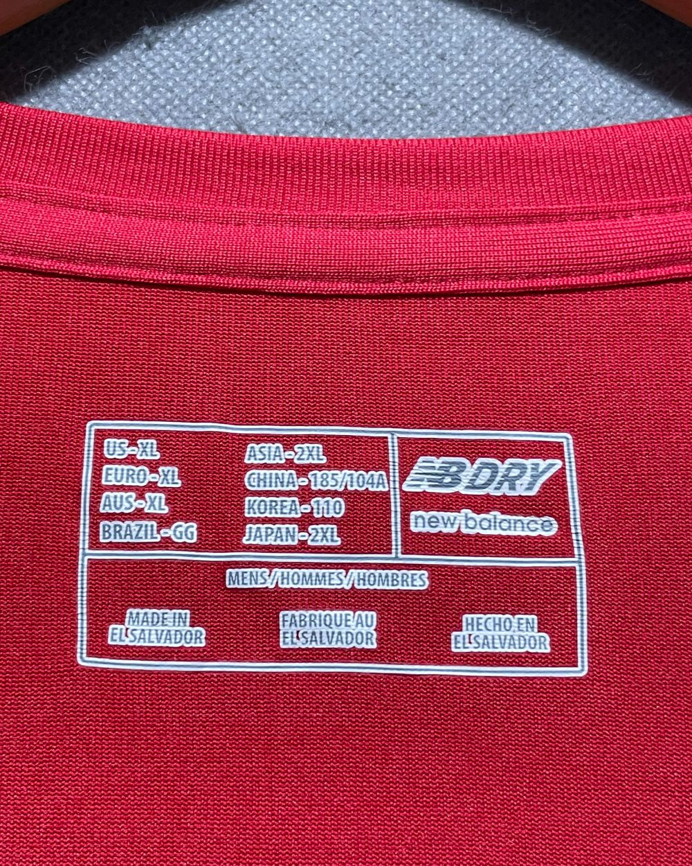 New Balance Red Sport T Shirt For Men XL | ThriftHub.pk