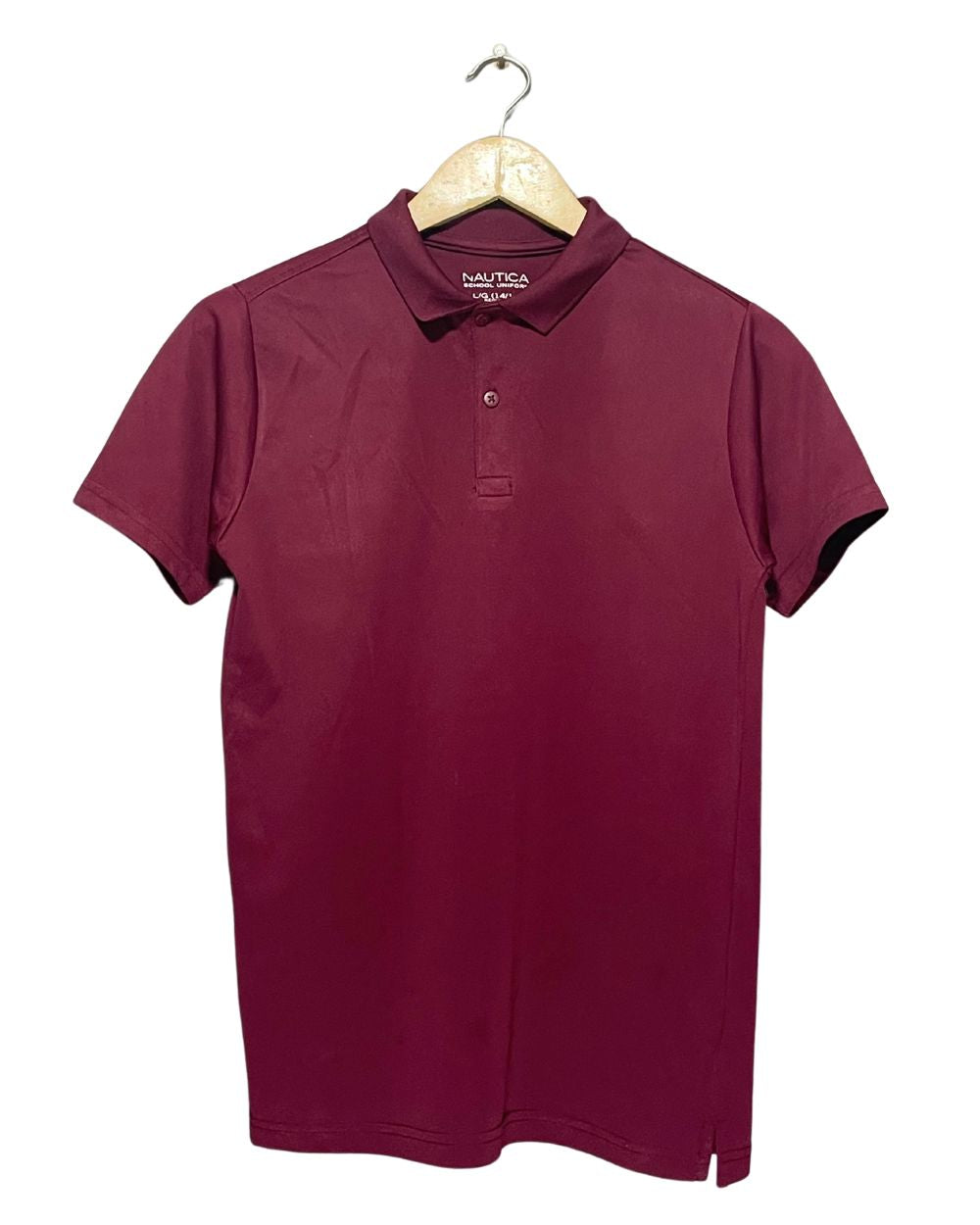 Nautica Maroon Sport Polo T Shirt For Boy 16 Years | ThriftHub.pk