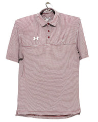 Under Armour Maroon Sport Polo T Shirt For Men M | ThriftHub.pk