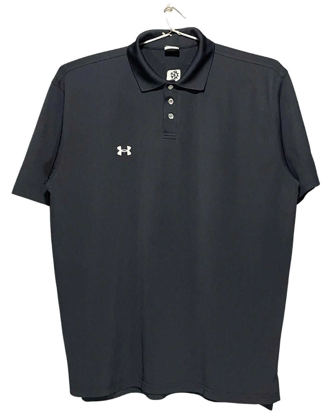 Under Armour Black Sport Polo T Shirt For Men L | ThriftHub.pk