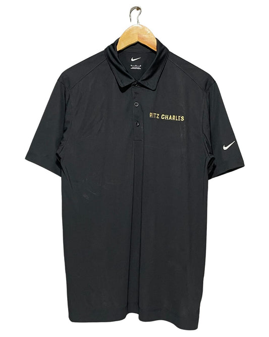 Nike Black Sport Polo T Shirt For Men M | ThriftHub.pk