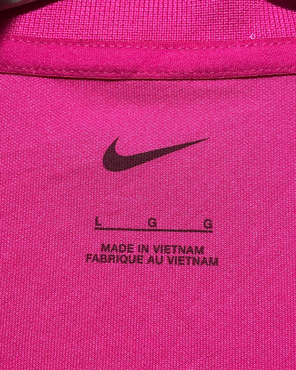 Nike Pink Sport Polo T Shirt For Men L | ThriftHub.pk