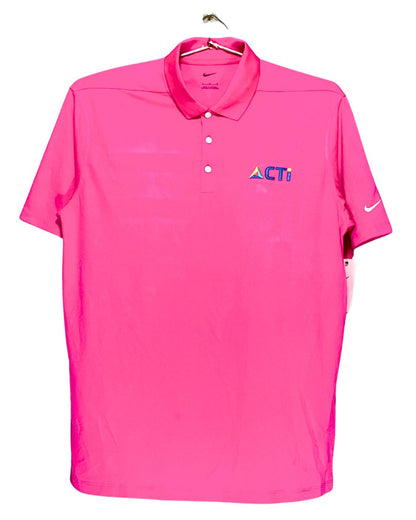 Nike Pink Sport Polo T Shirt For Men L | ThriftHub.pk