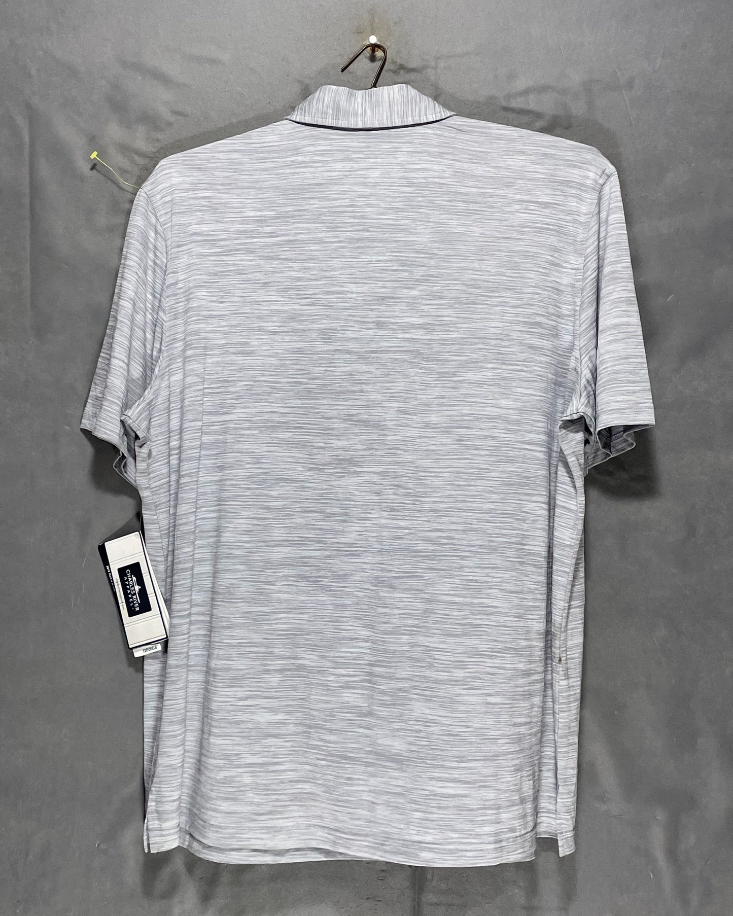 Charles River Gray Sport Polo T Shirt For Men XXL | ThriftHub.pk
