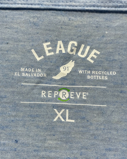 League Blue Sport Polo T Shirt For Men XL | ThriftHub.pk