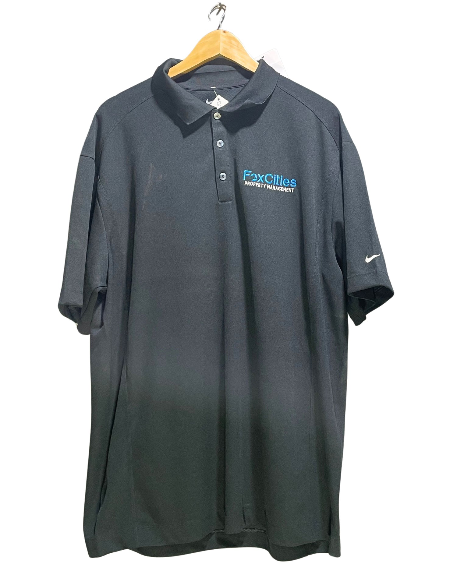 Nike Black Sport Polo T Shirt For Men XL | ThriftHub.pk