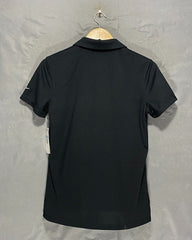 Nike Black Sport Polo T Shirt For Women M | ThriftHub.pk