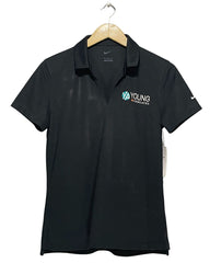 Nike Black Sport Polo T Shirt For Women M | ThriftHub.pk