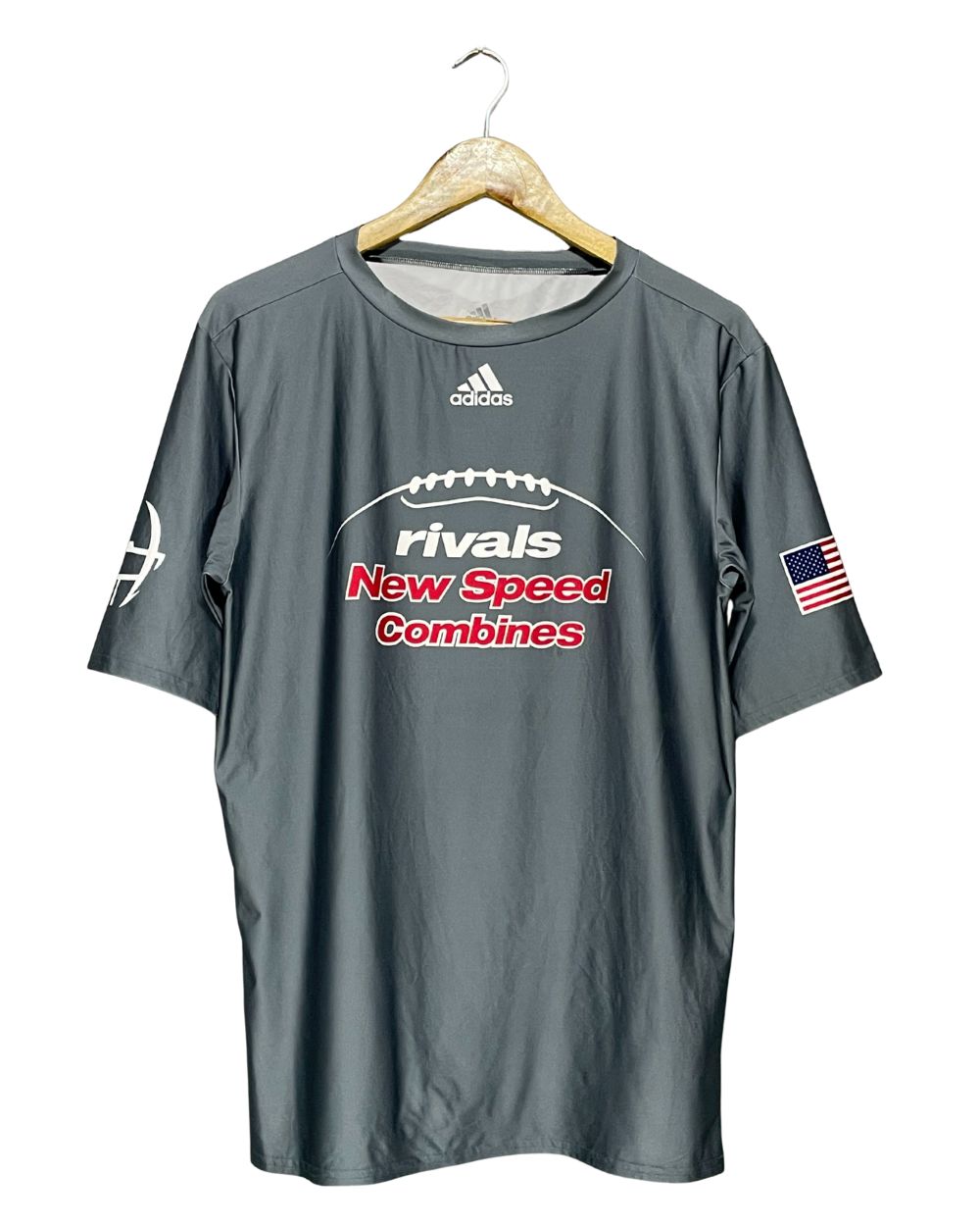 Adidas Gray Sport T Shirt  For Men Medium