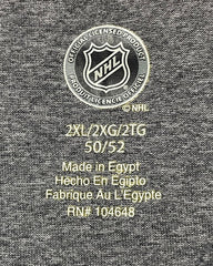 NHL Gray Sport T Shirt  For Men XX Large