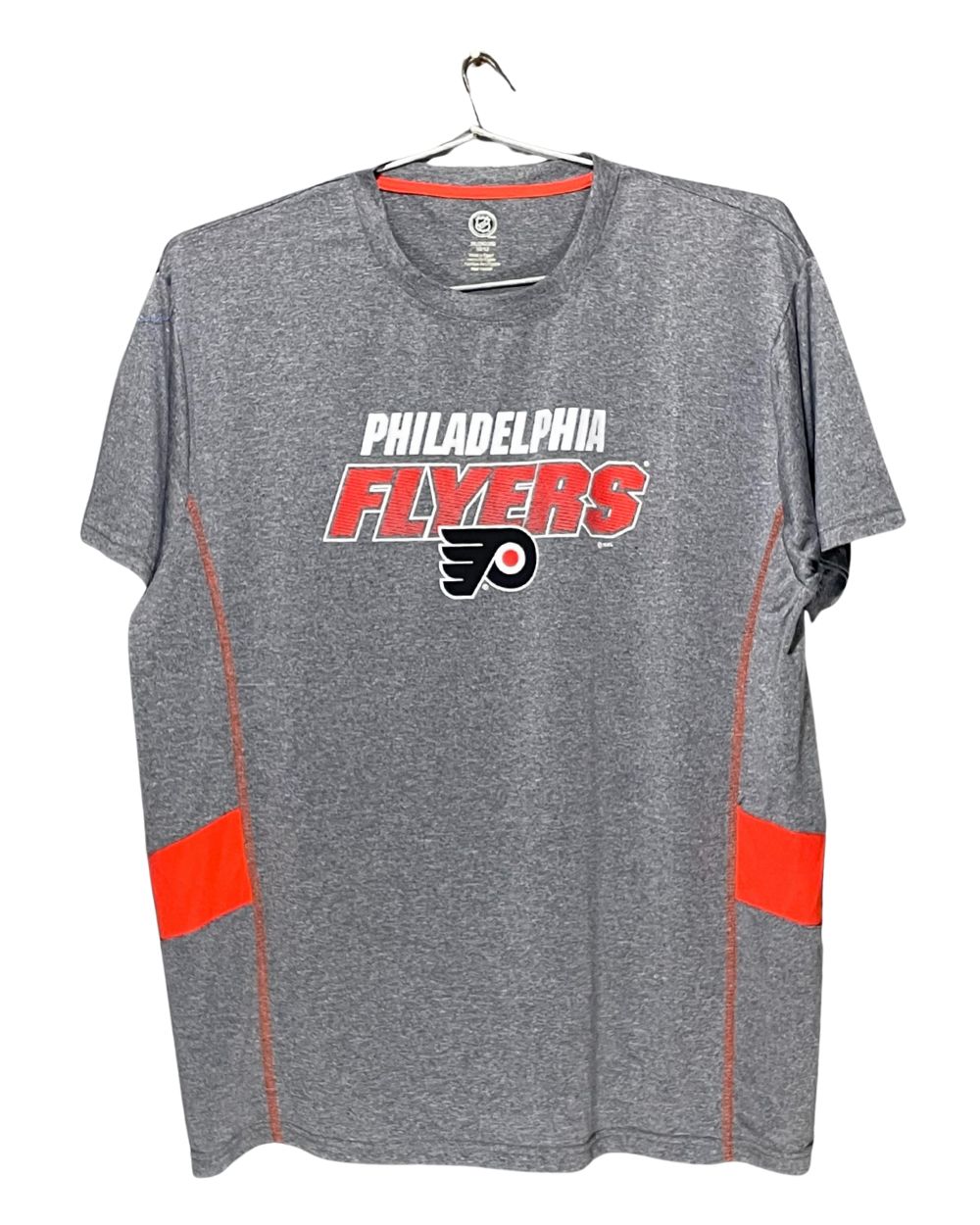 NHL Gray Sport T Shirt  For Men XX Large