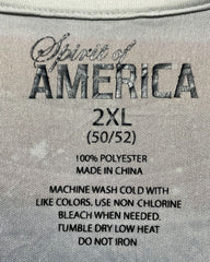 Spirit Of America Gray Sport T Shirt  For Men X Large