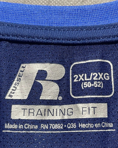 Russell Blue Sport T Shirt  For Men X Large