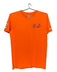 Nike Orange Sport T Shirt  For Men Large