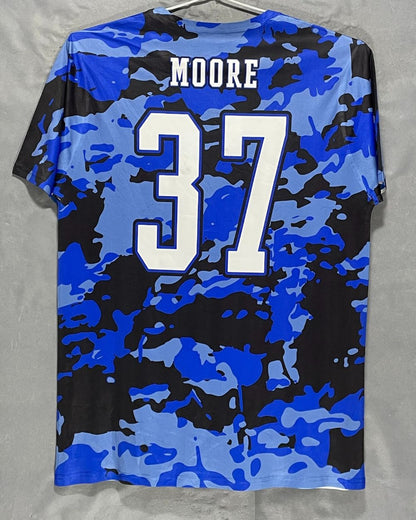 Thrift Hub Blue Sport T Shirt  For Men Large