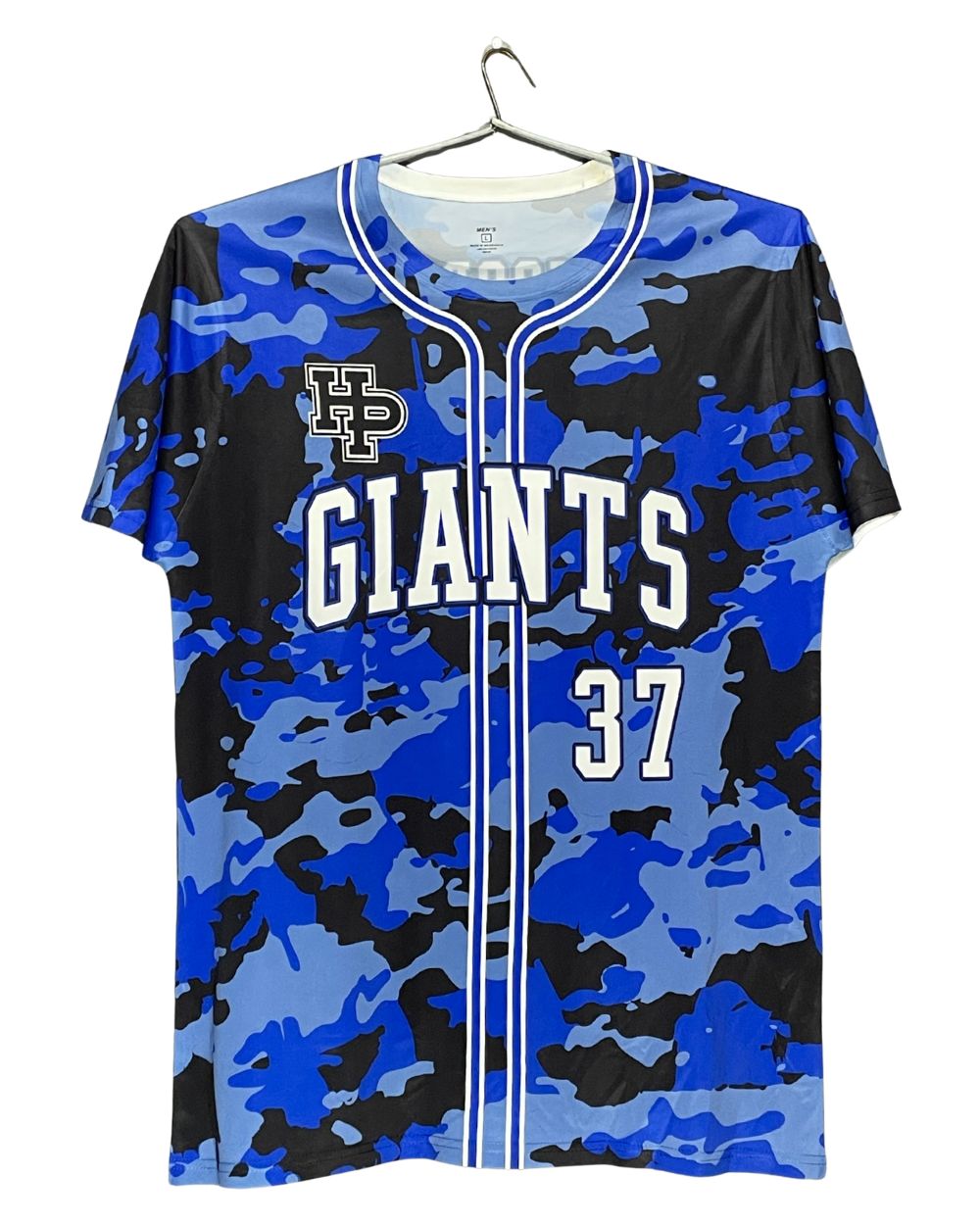 Thrift Hub Blue Sport T Shirt  For Men Large