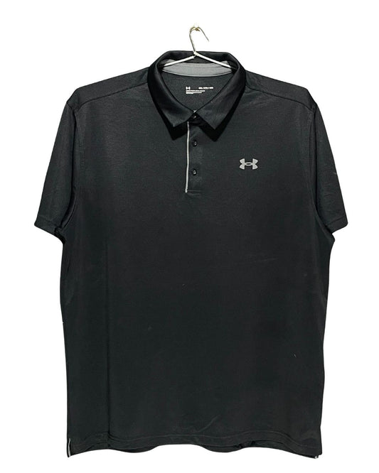 Under Armour Black Sport Polo T Shirt  For Men XX Large