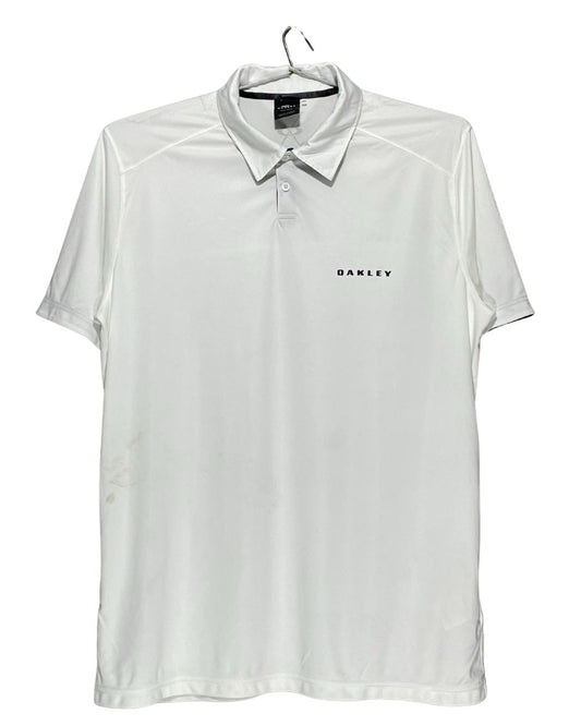 Oakley White Sport Polo T Shirt  For Men XL