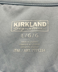 Kirkland Gray Sport Polo T Shirt  For Men Large