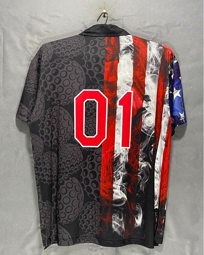 Thrift Hub Black Sport Polo T Shirt  For Men X Large