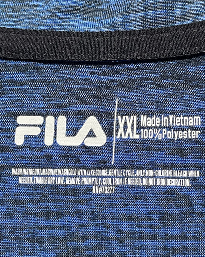 Fila Blue Sport Polo T Shirt  For Men XL