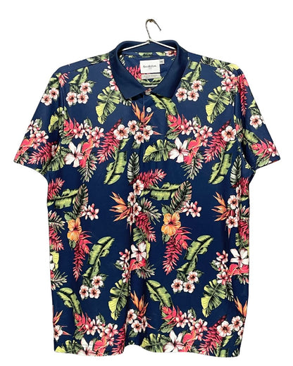 Good Fellow .Co Blue Sport Polo T Shirt  For Men XX Large