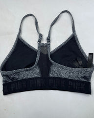 Pink Gray Sport Bra For Women Small