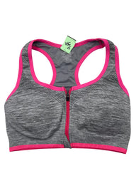 Danskin Now Gray Sport Bra For Women Medium