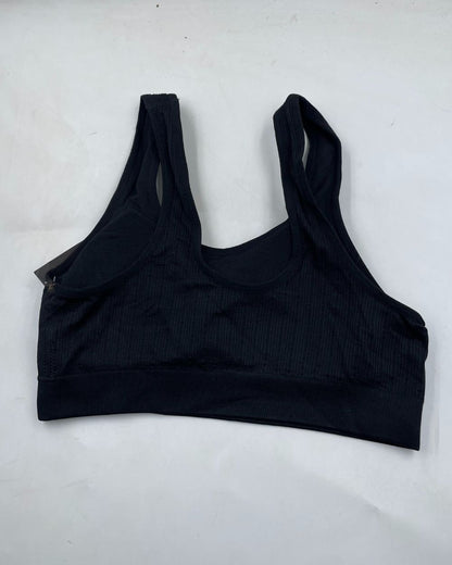 No Boundaries Black Sport Bra For Women Small
