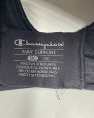 Champion Black Sport Bra For Women Medium