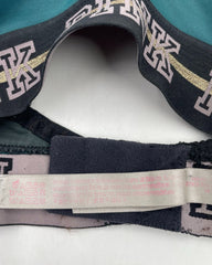 Pink Green Sport Bra For Women Large