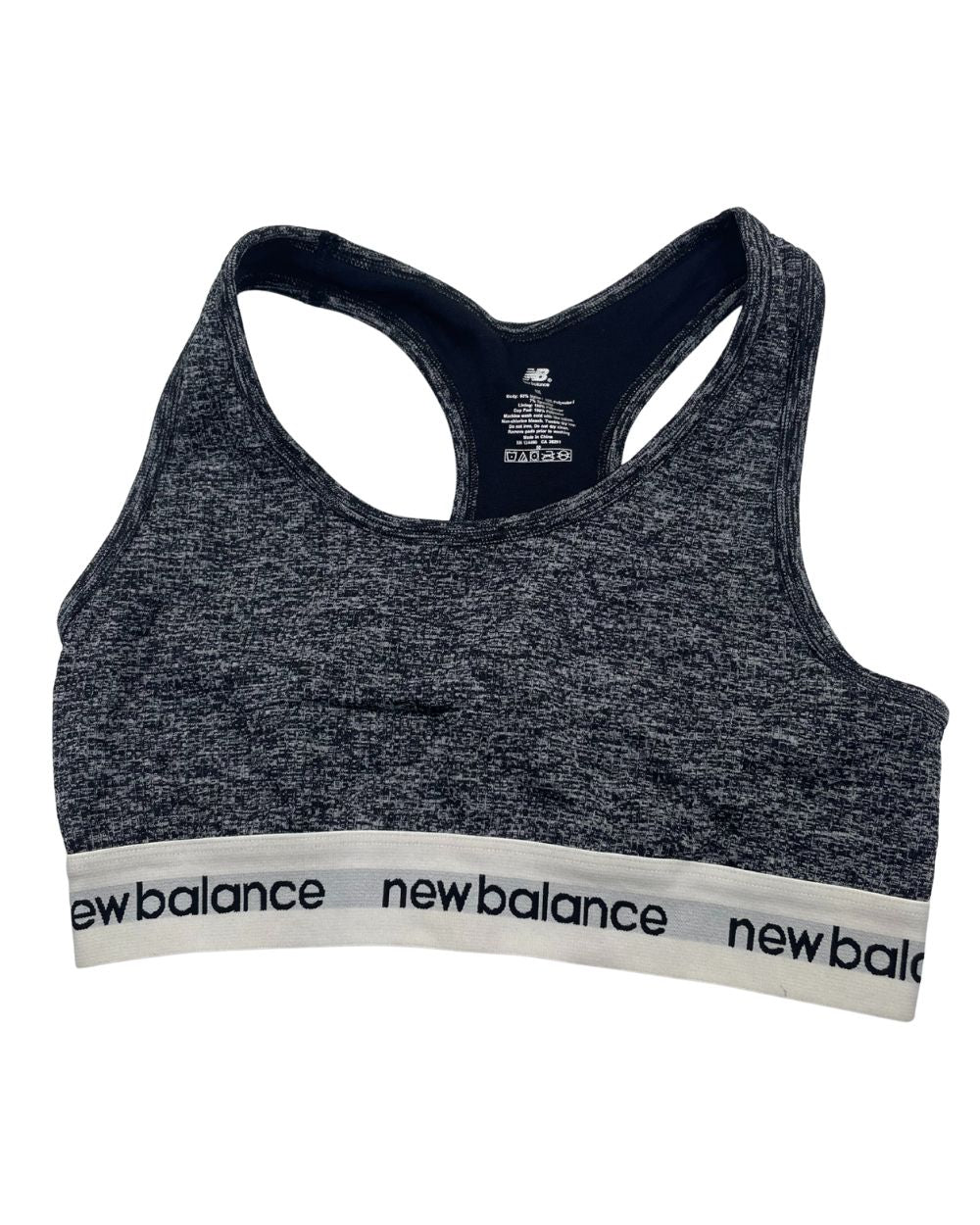 New Balance Gray Sport Bra For Women Medium