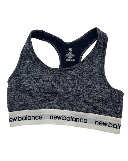 New Balance Gray Sport Bra For Women Medium