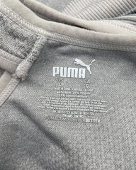 Puma Gray Sport Bra For Women Large