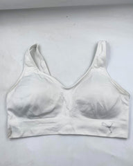 Puma White Sport Bra For Women Medium
