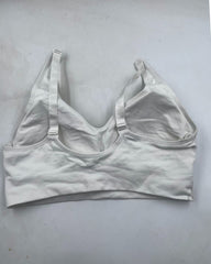 Puma White Sport Bra For Women Medium