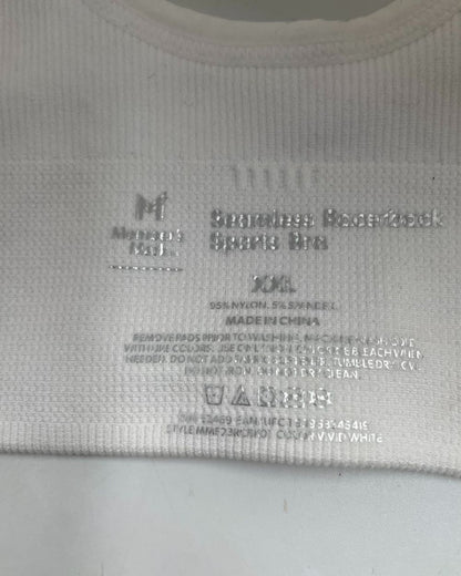 Member's Mark White Sport Bra For Women XX Large