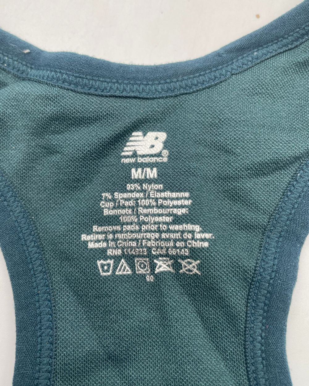 New Balance Green Sport Bra For Women Medium