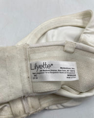 Lilyette White Sport Bra For Women Large