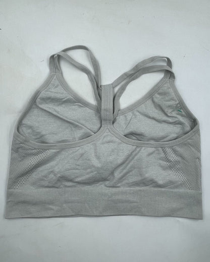 New Balance Gray Sport Bra For Women Large