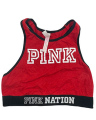 Pink Red Sport Bra For Women Medium