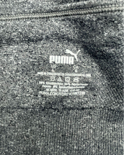 Puma Gray Sport Bra For Women Large