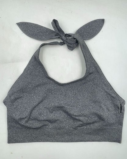 Puma Gray Sport Bra For Women Large