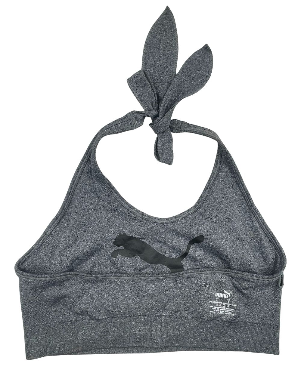 Puma Gray Sport Bra For Women Large