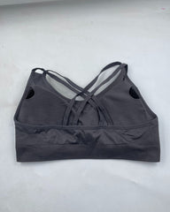 Morera Gray Sport Bra For Women Medium