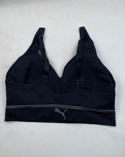 Puma Black Sport Bra For Women Medium